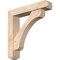 Ekena Millwork Legacy Craftsman Smooth Bracket w/ Offset Brace, Douglas Fir, 5 1/2"W x 26"D x 26"H BKT0604X26X26LEC04SDF - alternate 1